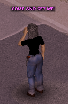 A player using a custom callout